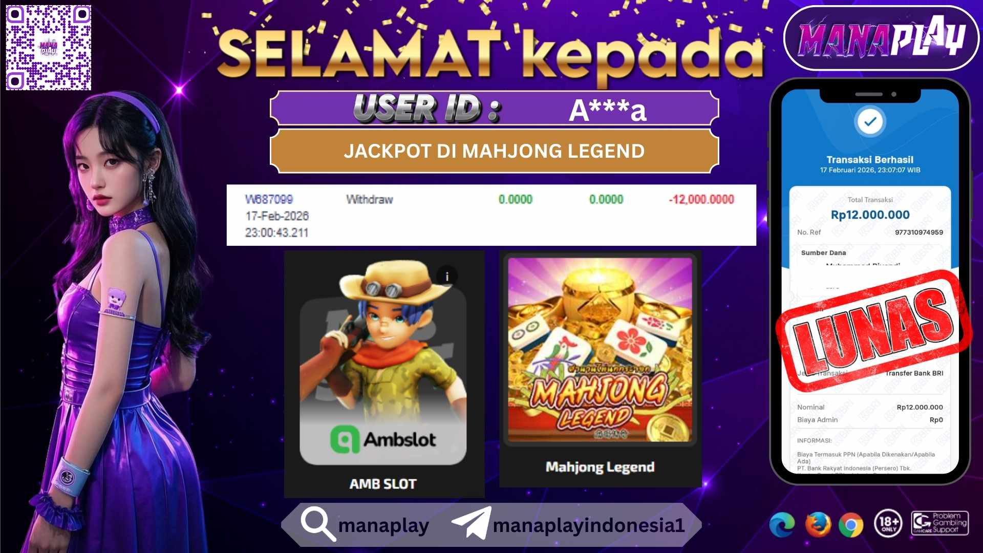 Giliran Mahjong Legend Kasih Jackpot 12 Juta Auto Cair! – MANAPLAY