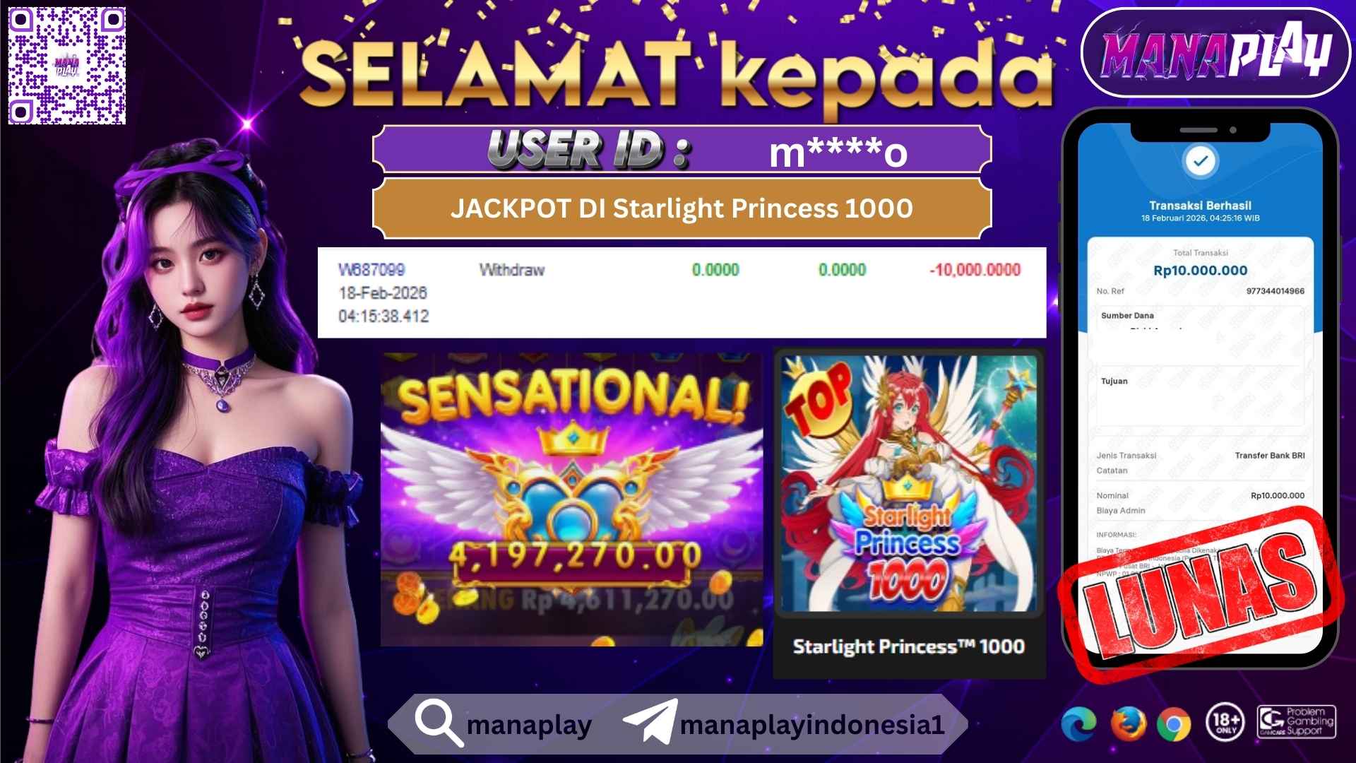 JEPE di Starlight Princess 1000 Langsung Lunas! – MANAPLAY