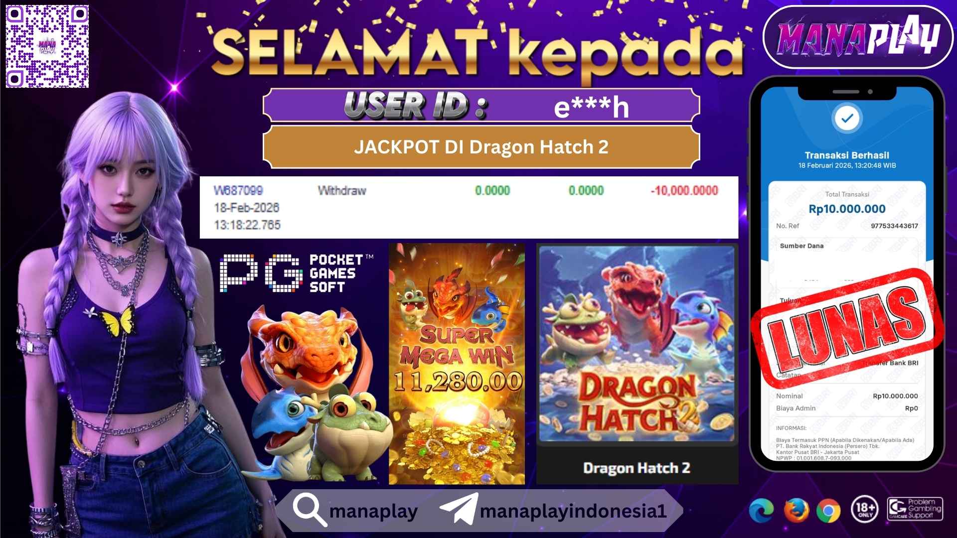 JACKPOT dari Telor Naga! Langsung Cair! – MANAPLAY