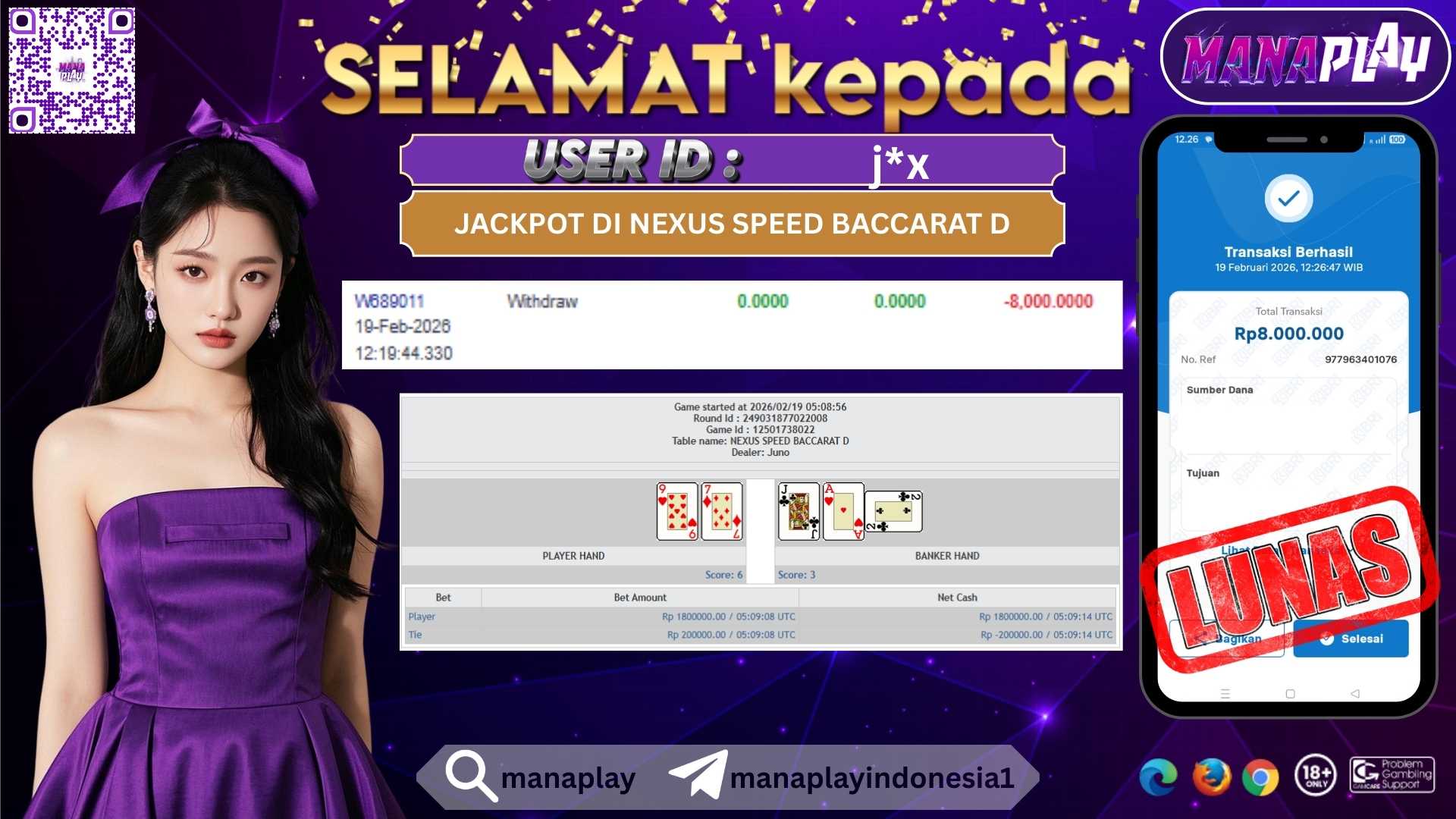 Speed Baccarat Lagi Lagi Kasih Untung – MANAPLAY
