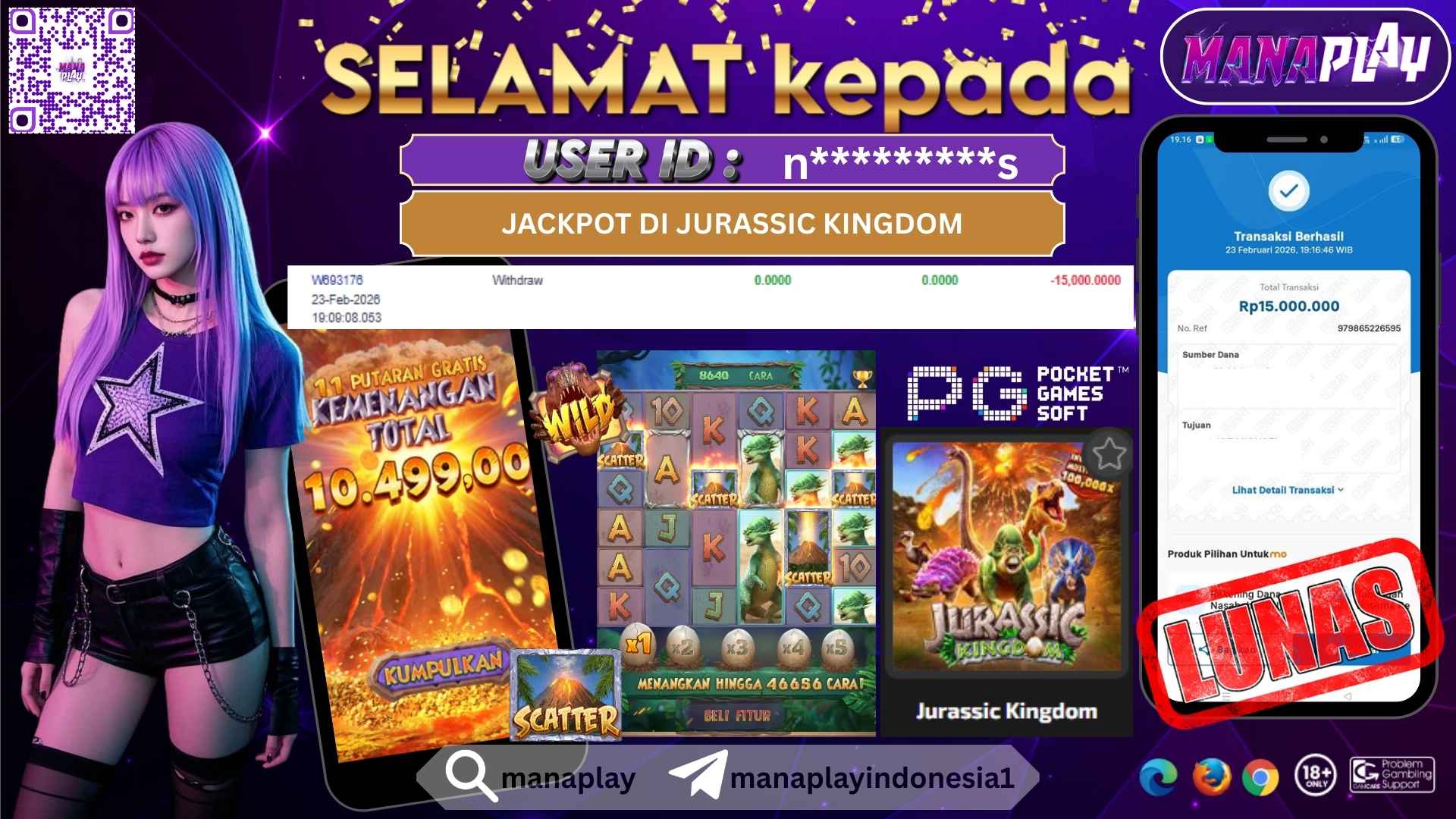 JP 15 Juta dari Jurassic Kingdom Langsung Tuntas – MANAPLAY