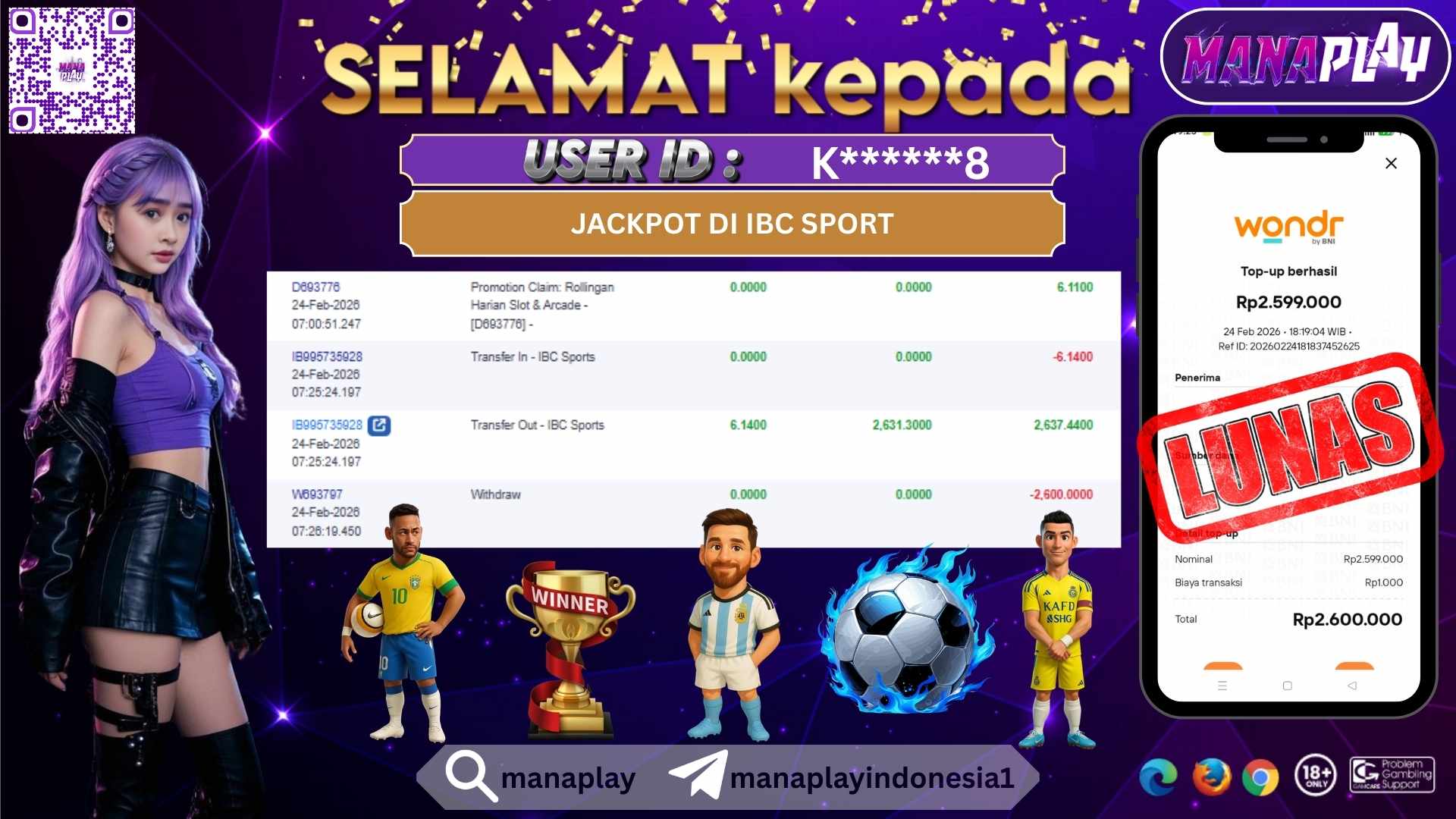 Komisi / Rollingan Harian Jadi Jackpot di Judi Bola! – MANAPLAY