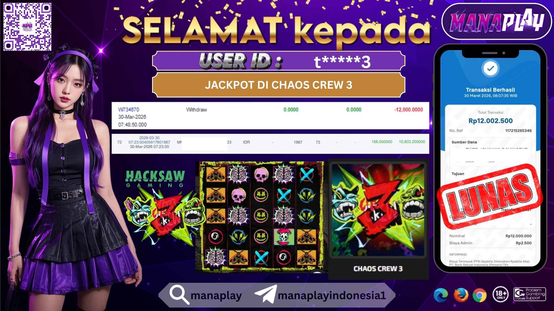 Jackpot 12 Juta dari Hacksaw Gaming Langsung Beres! – MANAPLAY
