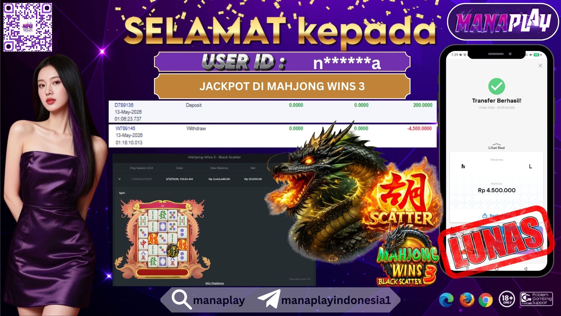 Scatter Hitam Langsung Jackpot! Auto Lunas – MANAPLAY
