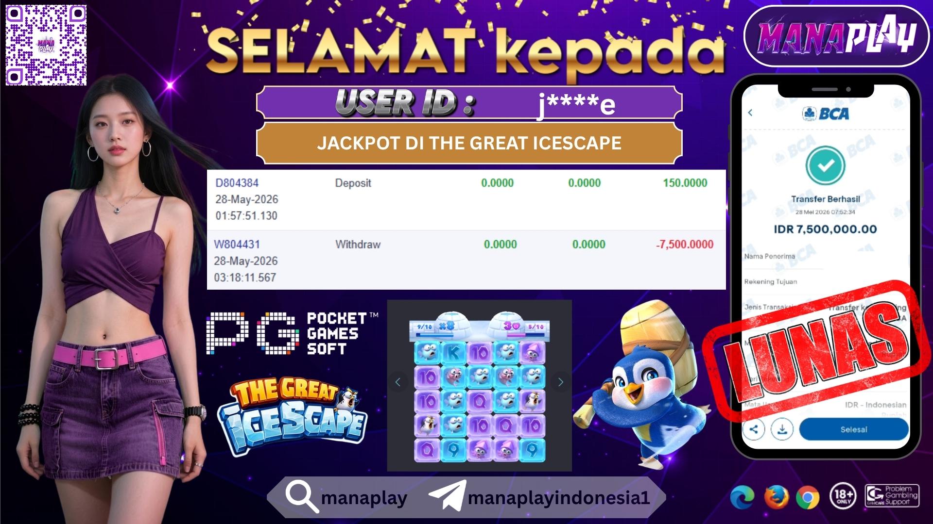 150 Ribu Jackpot 7,5 Juta Langsung Cair! – MANAPLAY