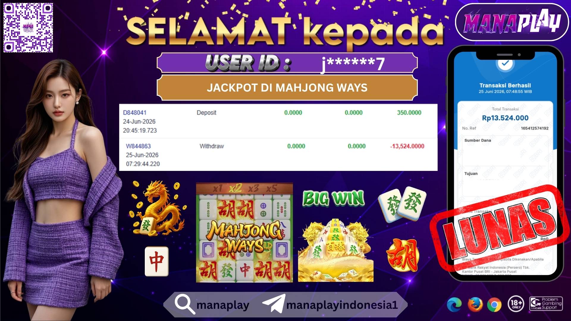 Jackpot 13 Juta di Mahjong Ways Langsung Cair! – MANAPLAY