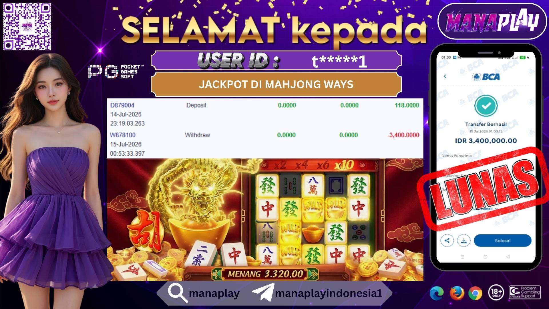 Dapat Jajan Dari Naga Emas! Langsung Cair Kasih 3,4 Juta! – MANAPLAY
