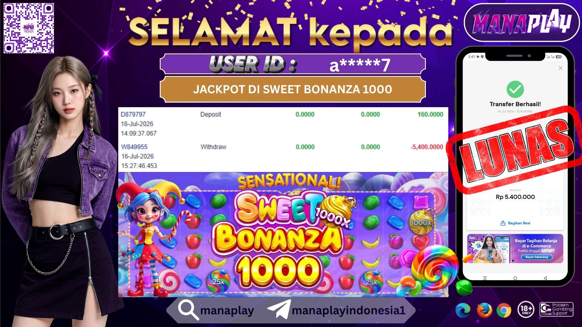 Sensational! Modal 160 Ribu Langsung Jadi 5,4 Juta! Gacor Gacor! – MANAPLAY