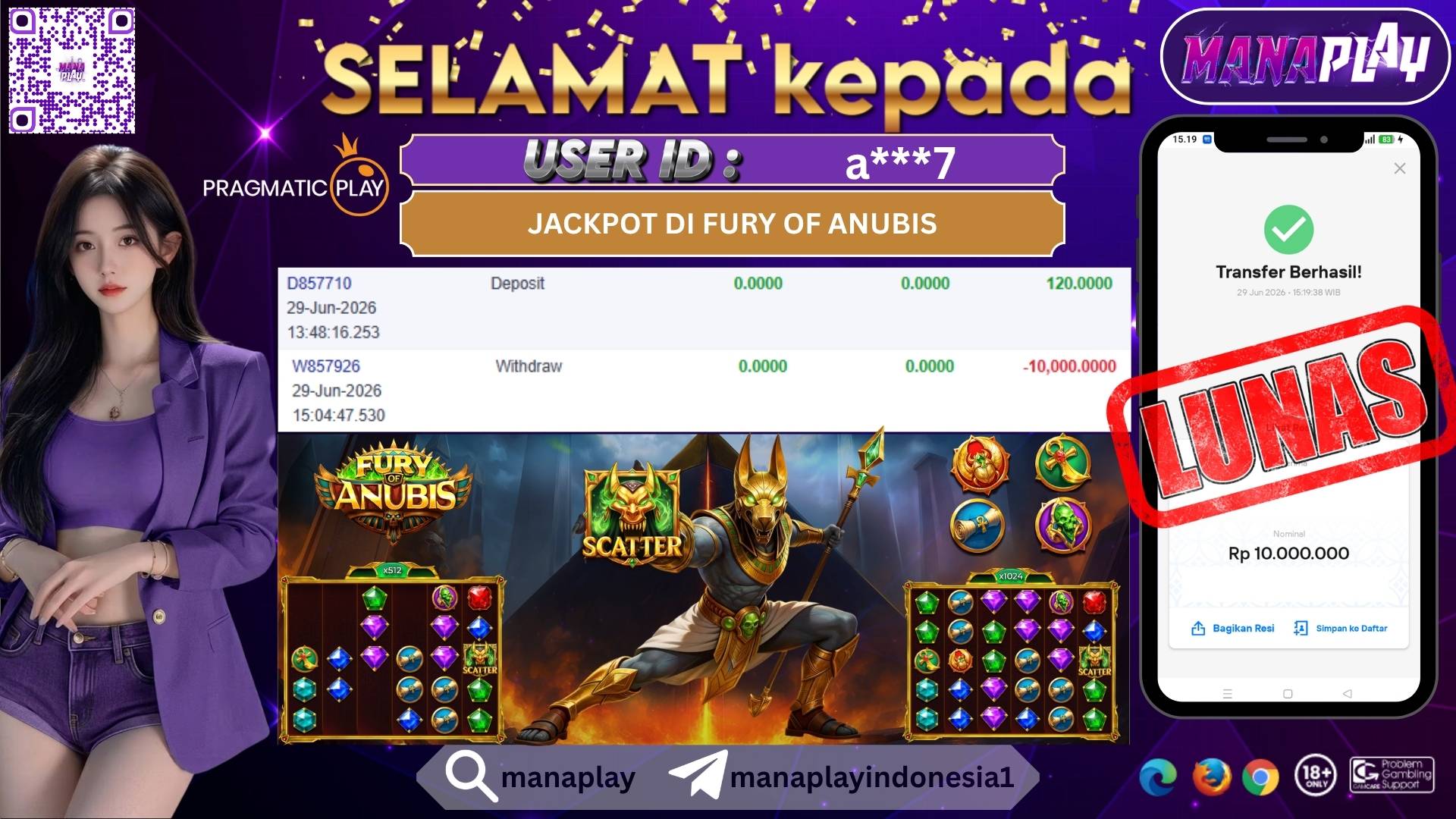 Gokil! Modal 120 Ribu Cair 10 Juta Dari Fury Of Anubis! – MANAPLAY