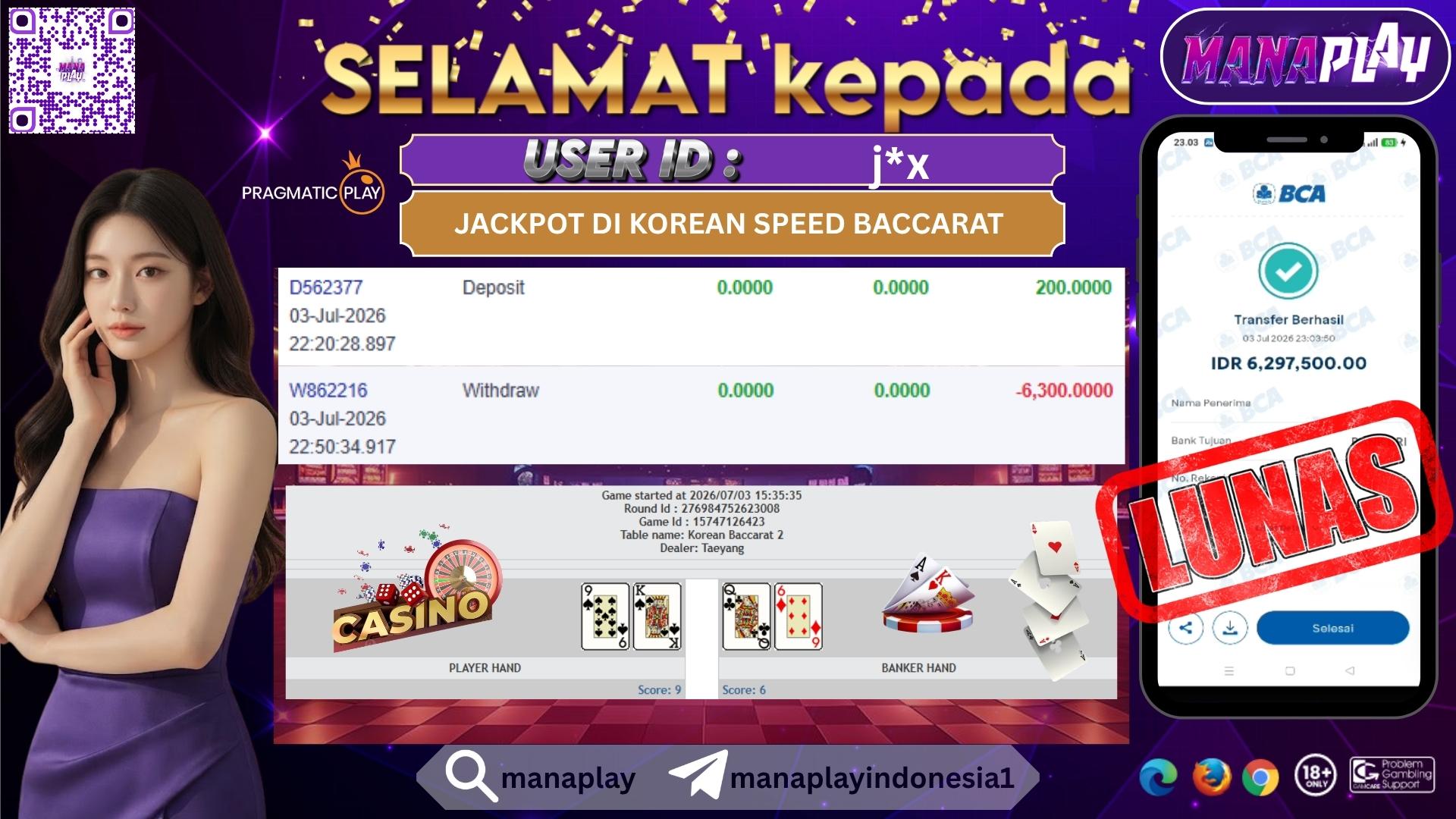 Cair Dari Live Casino! 200 Ribu Jadi 6 Juta Hanya 30 Menit! – MANAPLAY